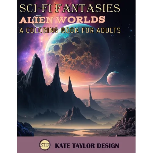 Alien worlds: A Coloring Book for Adults: Discovering New Worlds Through Coloring