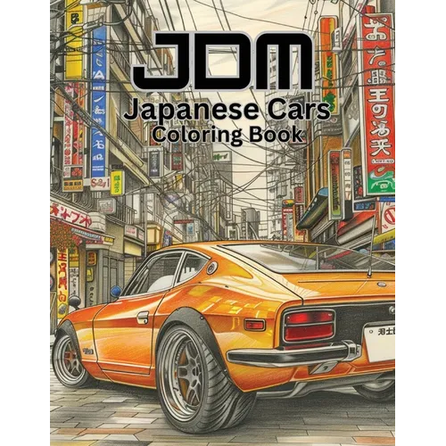 JDM Cars Coloring Book