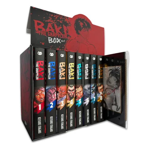 Baki the Grappler (Perfect Edition) Box Set No. 1: Vol. 1-8 + Exclusive Shikishi Board